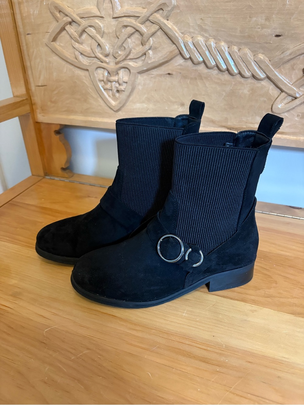 Black Suede Ankle Boots